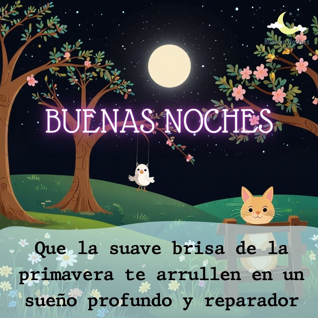 Imagen de buenas noches de primavera 41