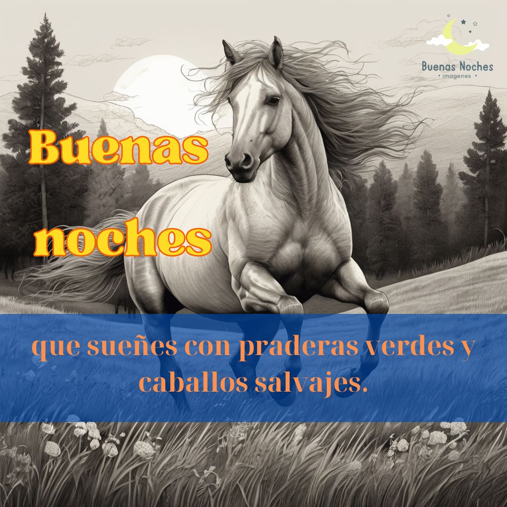 Imagenes de buenas noches con caballos 10