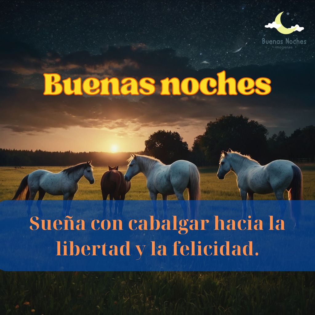 Imagenes de buenas noches con caballos 13