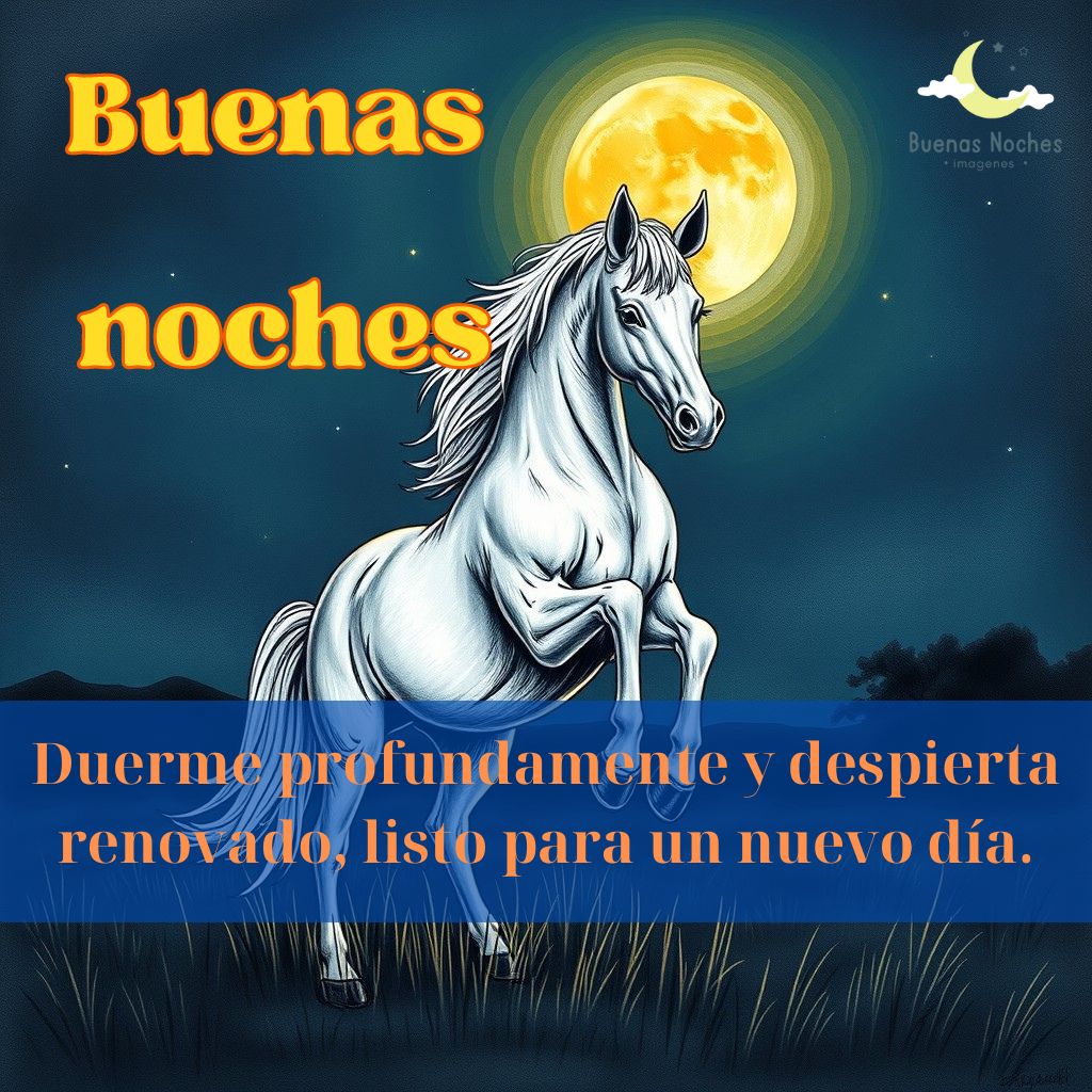 Imagenes de buenas noches con caballos 16