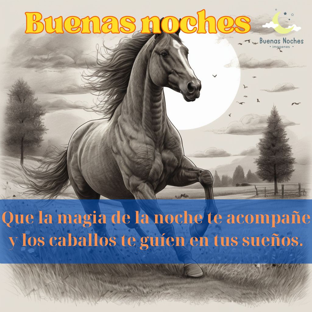 Imagenes de buenas noches con caballos 17