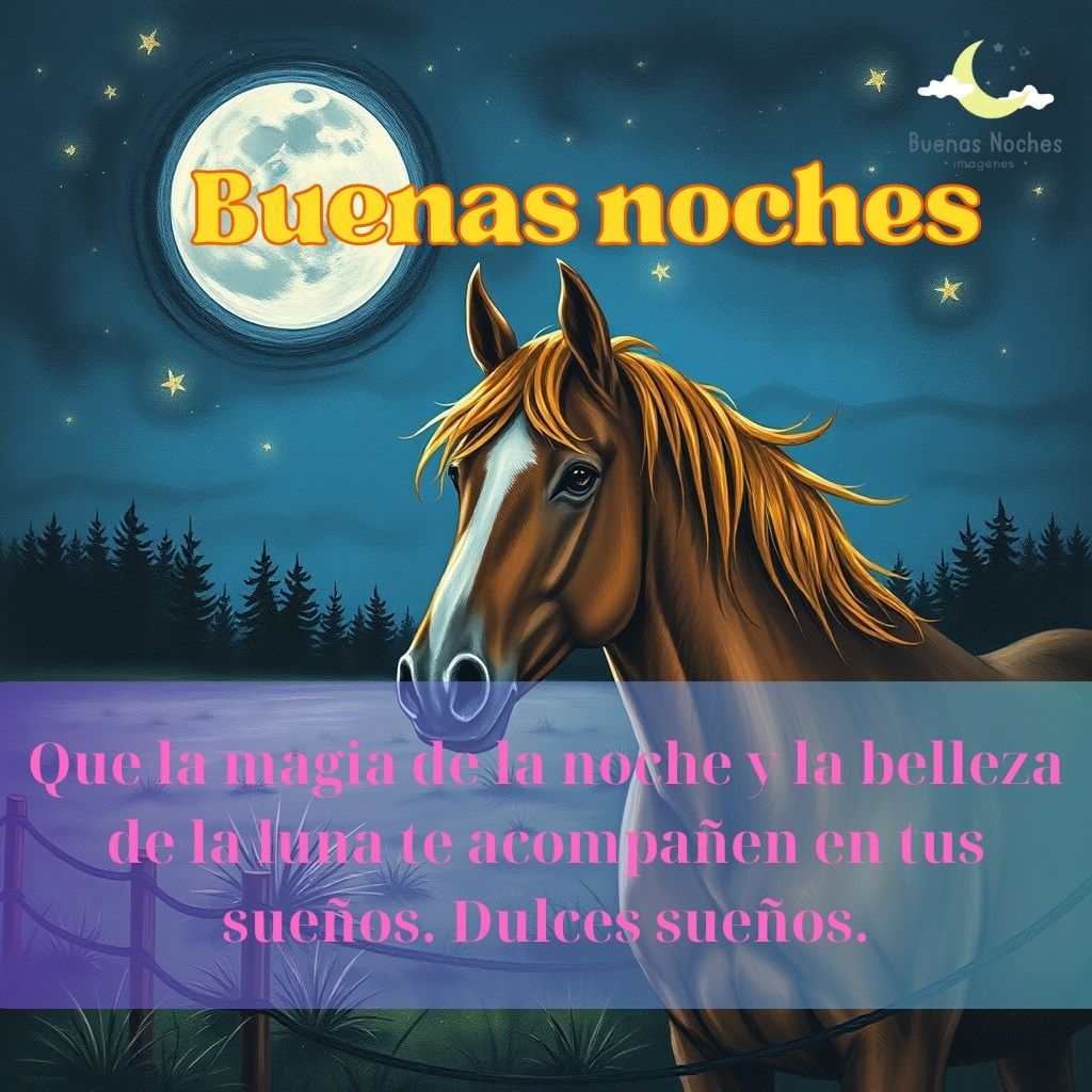 Imagenes de buenas noches con caballos 22