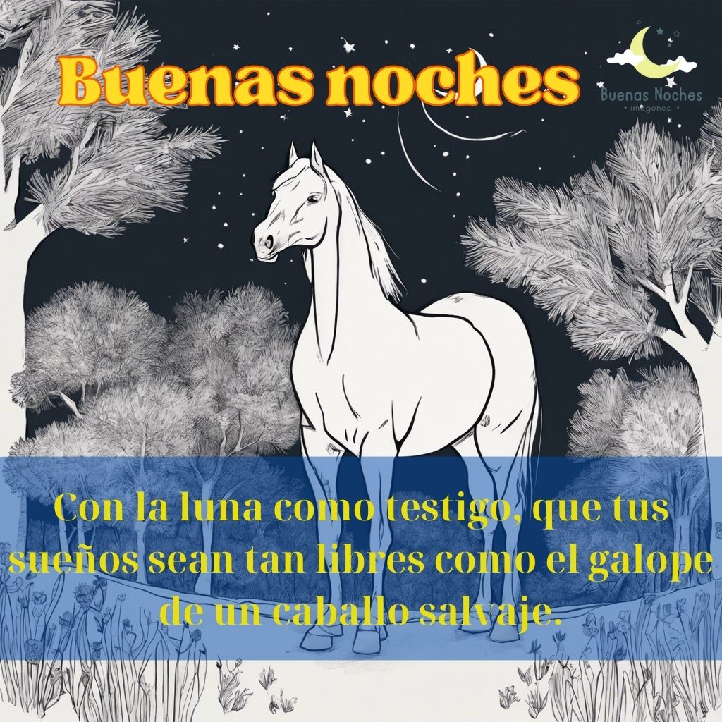 Imagenes de buenas noches con caballos 23