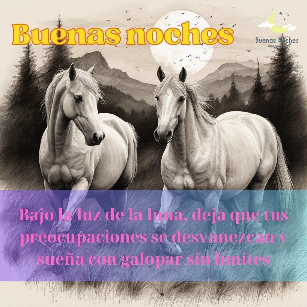 Imagenes de buenas noches con caballos 30