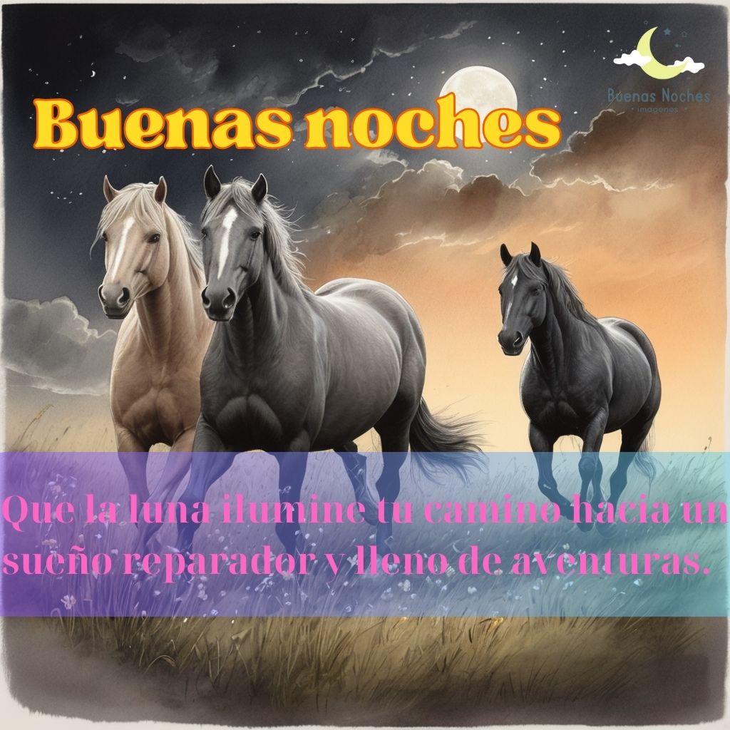 Imagenes de buenas noches con caballos 31