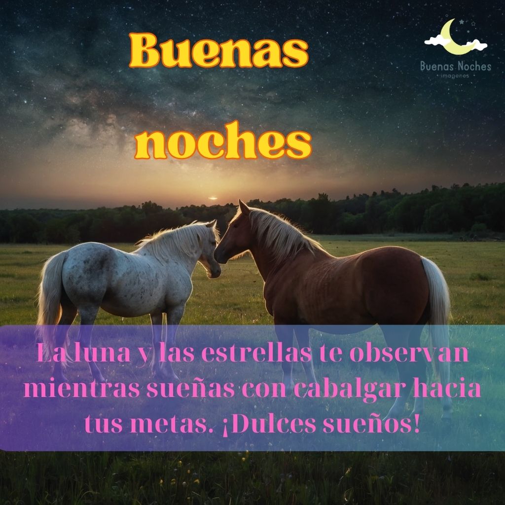 Imagenes de buenas noches con caballos 32