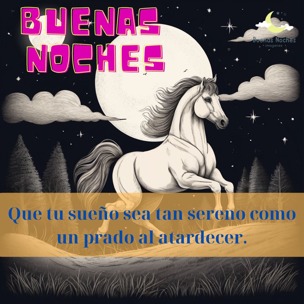 Imagenes de buenas noches con caballos 4