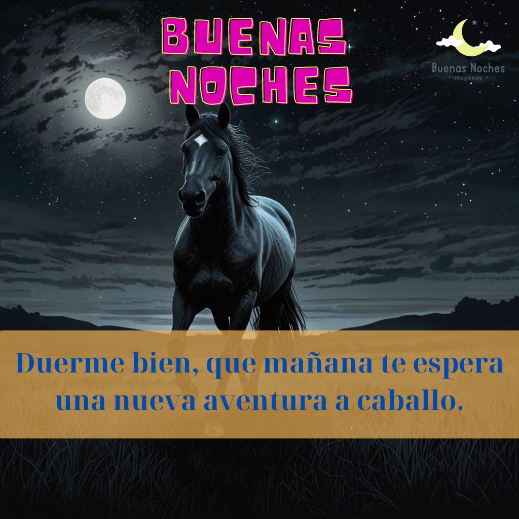 Imagenes de buenas noches con caballos 5