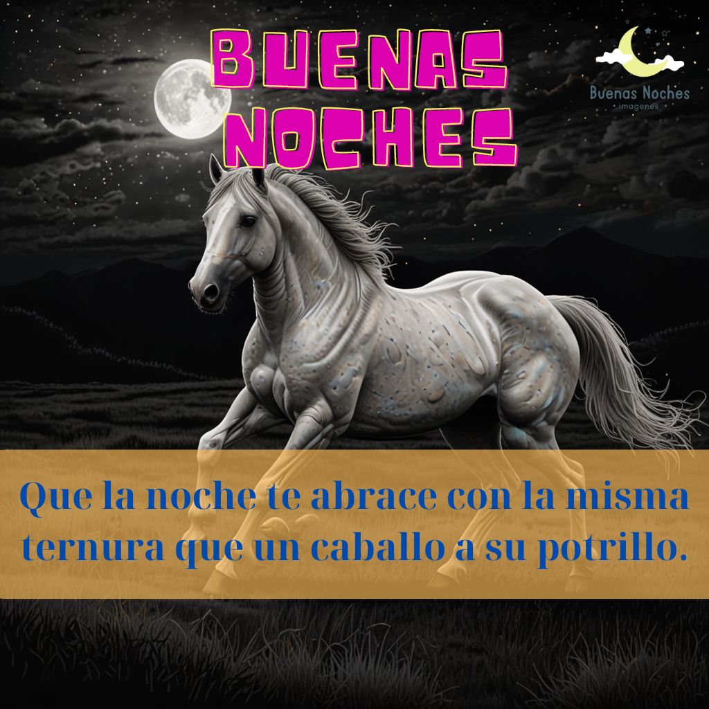 Imagenes de buenas noches con caballos 6