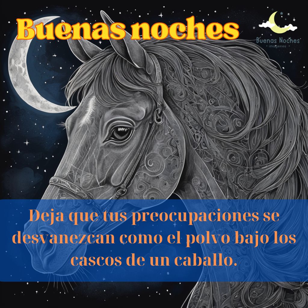 Imagenes de buenas noches con caballos 7