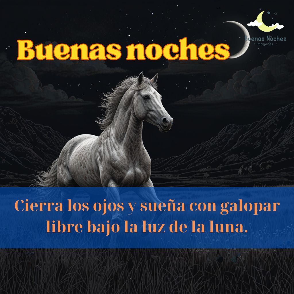 Imagenes de buenas noches con caballos 8