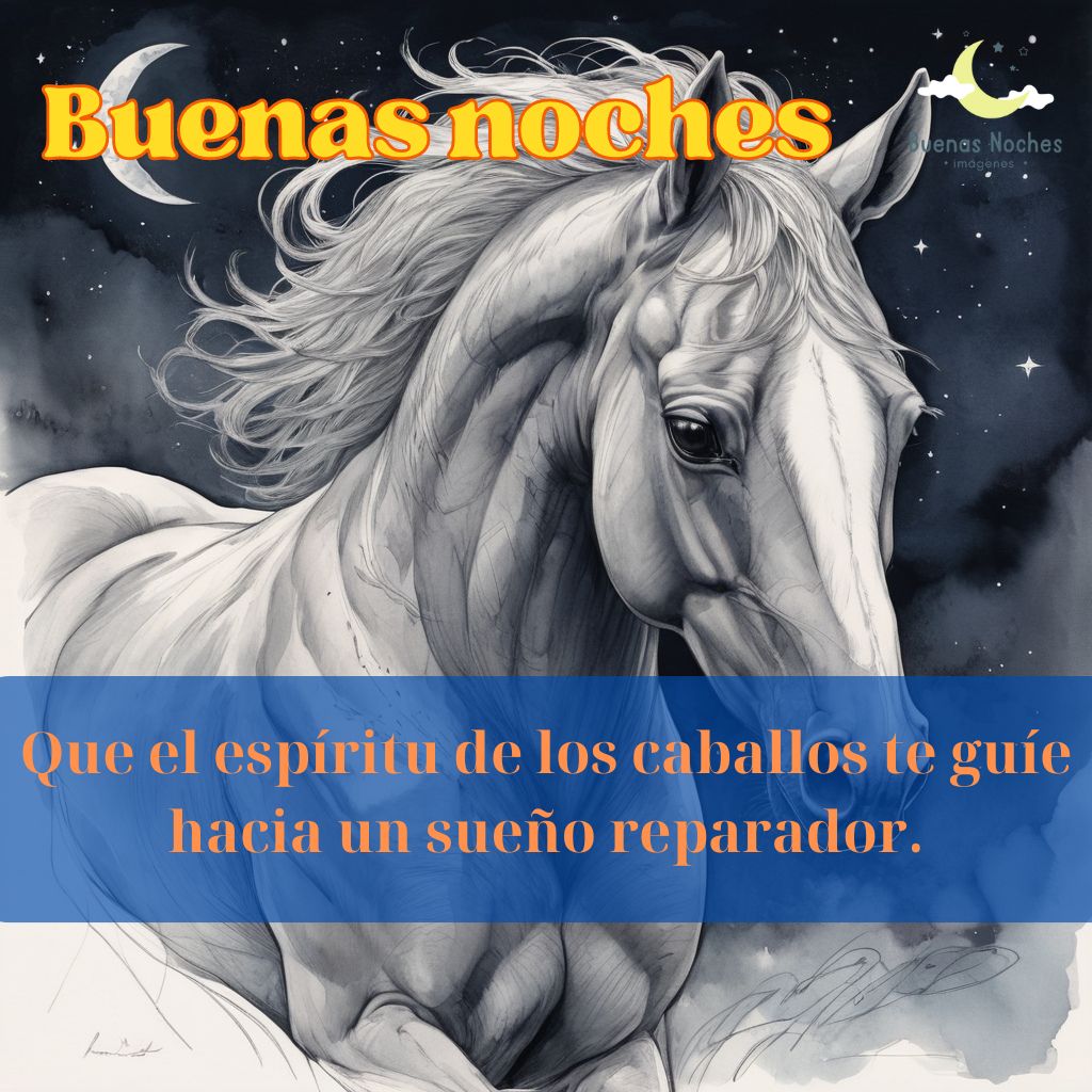 Imagenes de buenas noches con caballos 9