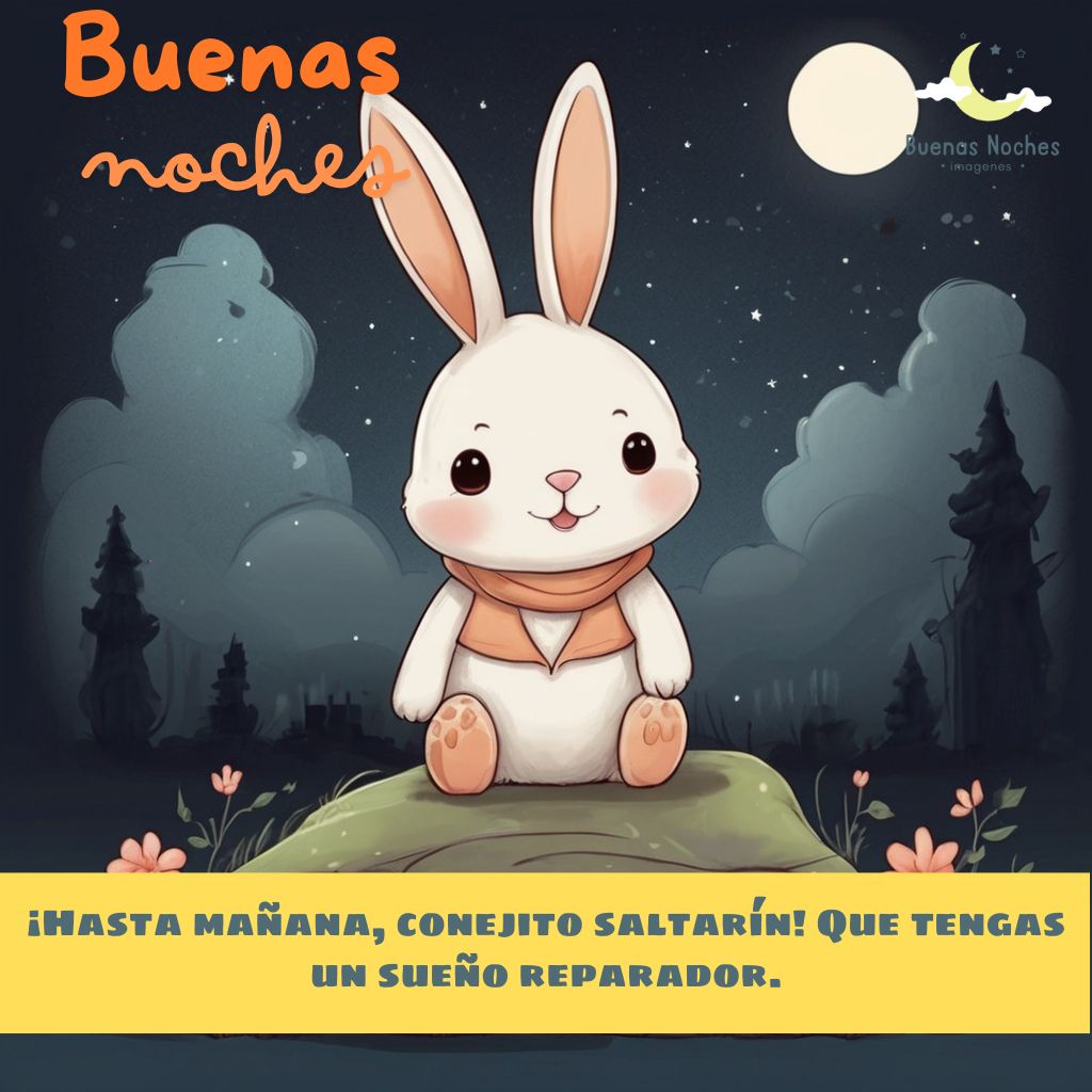 Imagenes de buenas noches con conejos 5