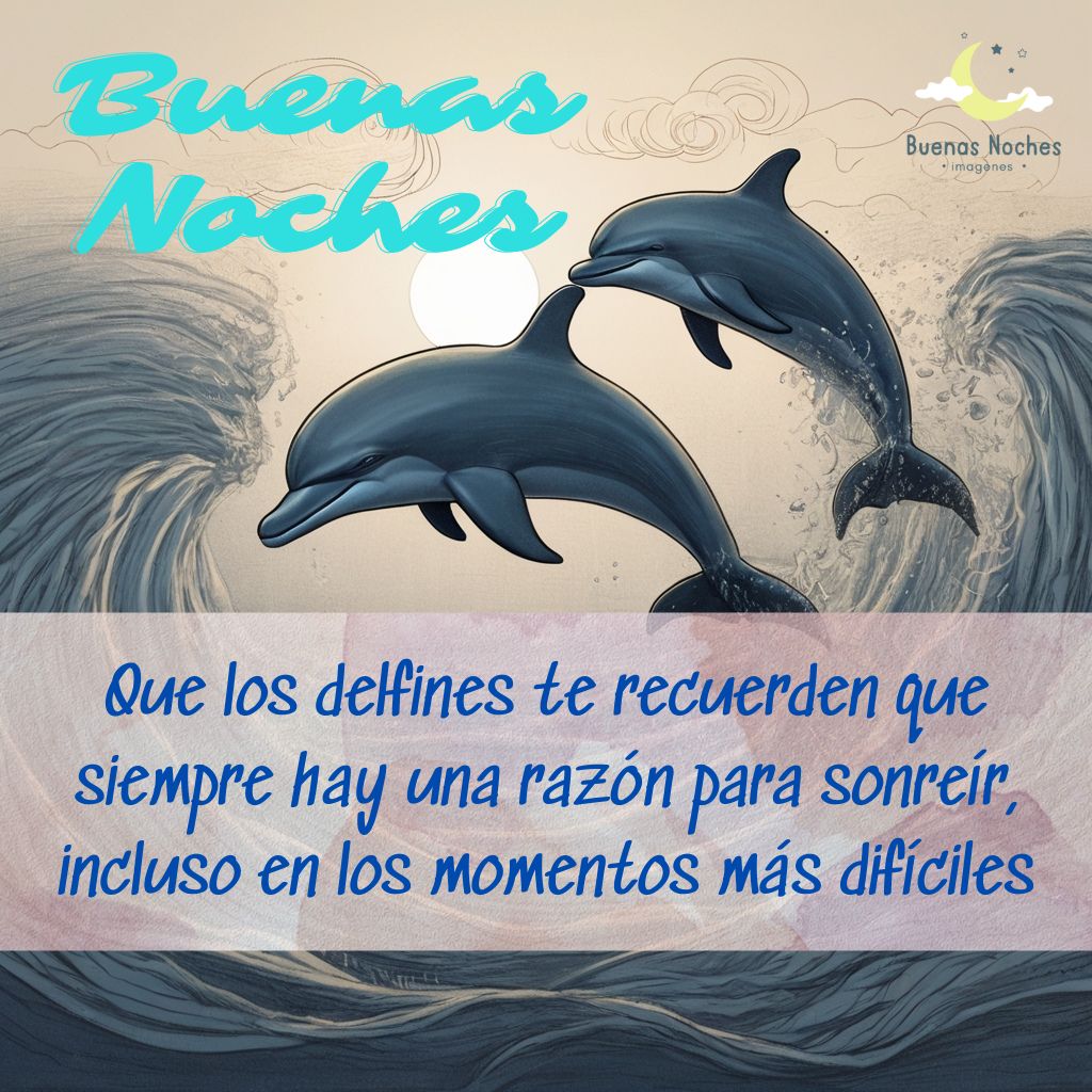 Imagenes de buenas noches con delfines 1