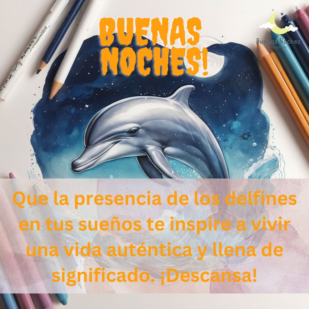 Imagenes de buenas noches con delfines 17