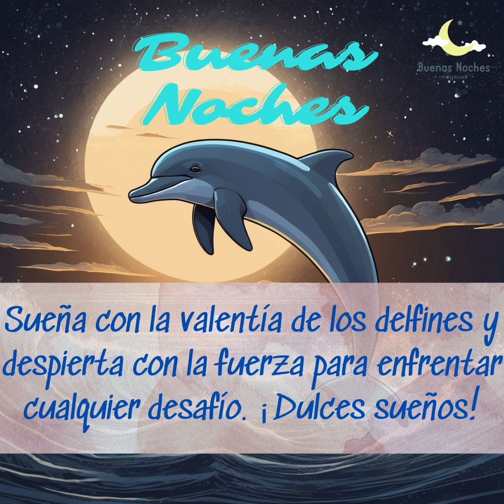 Imagenes de buenas noches con delfines 2