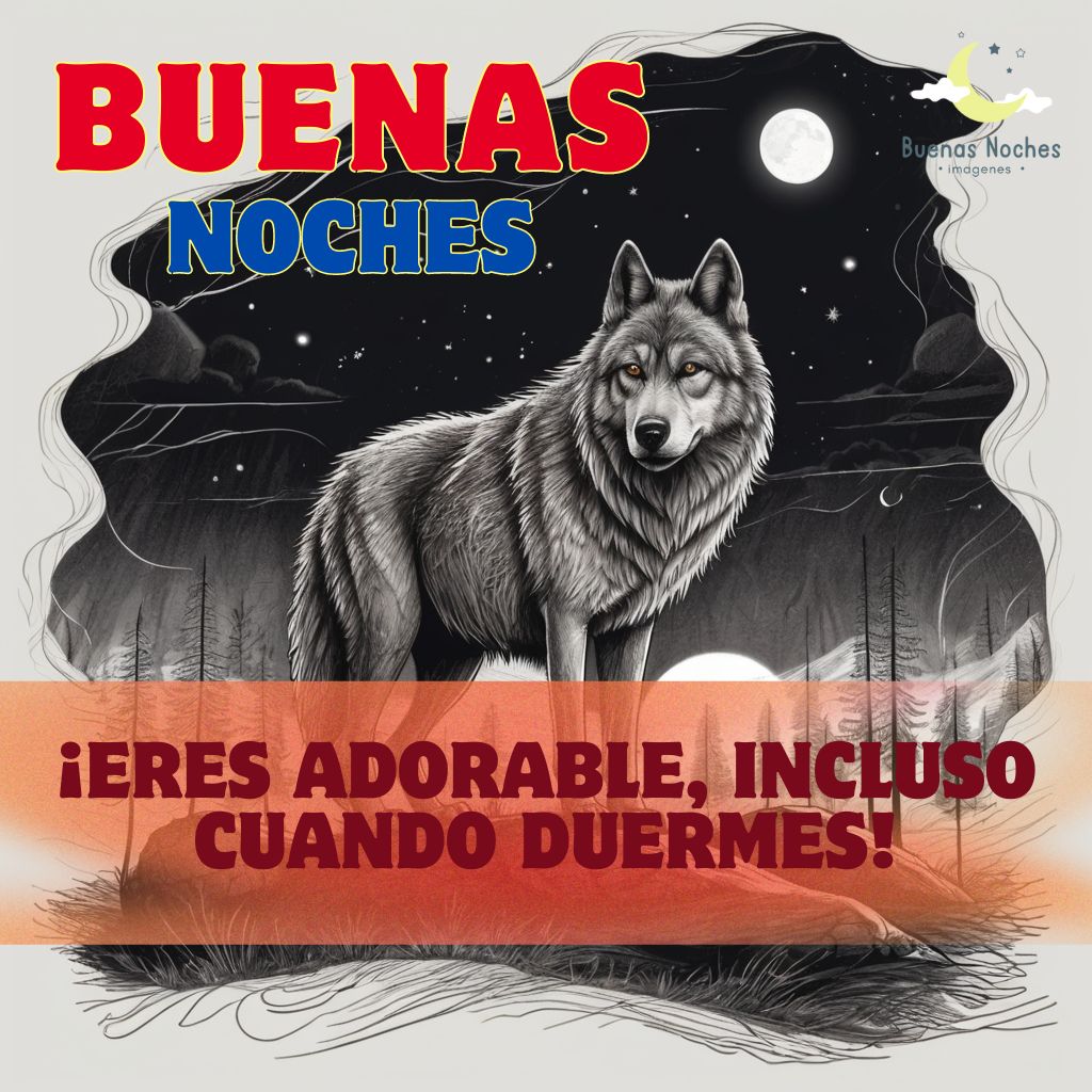 Imagenes de buenas noches con lobos 10