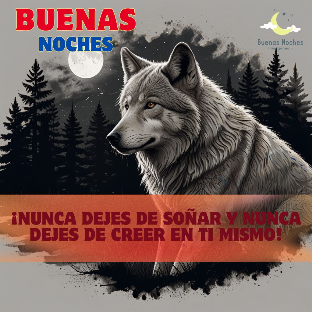 Imagenes de buenas noches con lobos 13