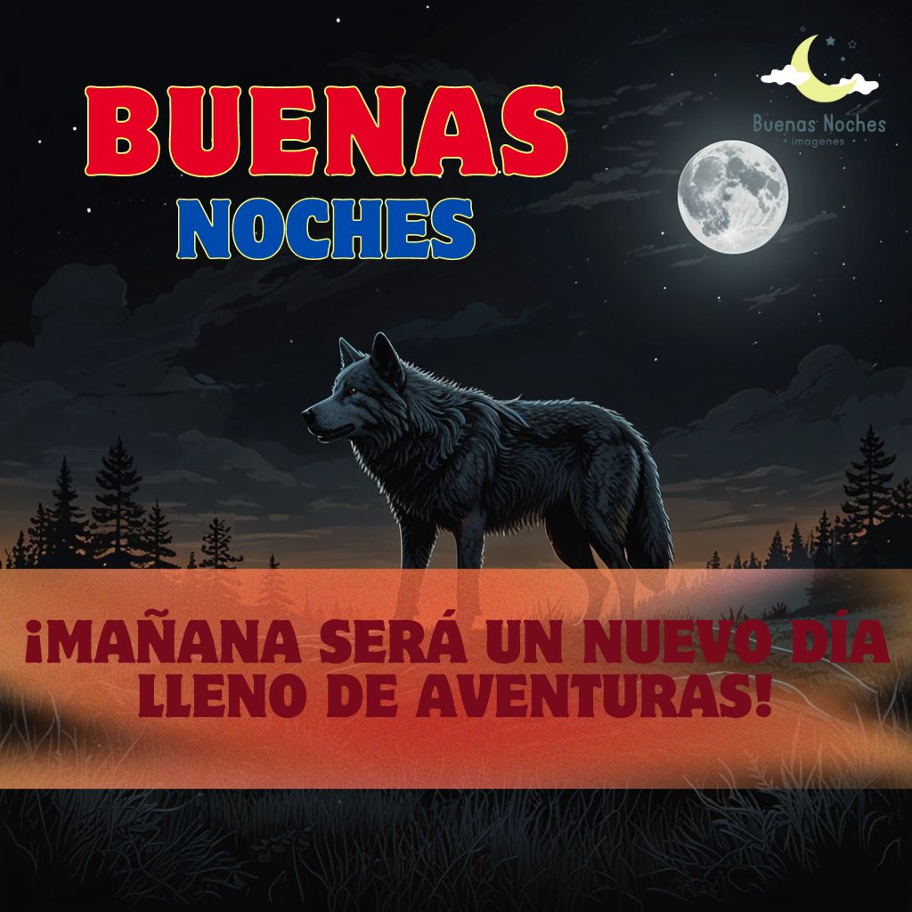 Imagenes de buenas noches con lobos 14