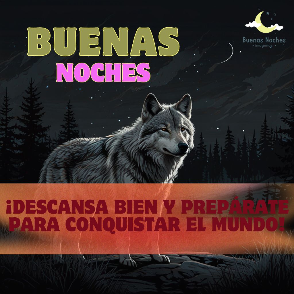 Imagenes de buenas noches con lobos 15