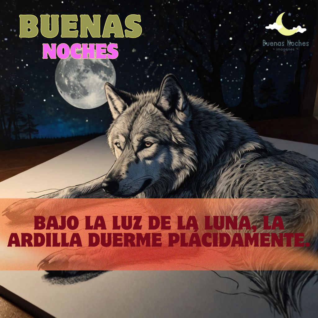 Imagenes de buenas noches con lobos 16