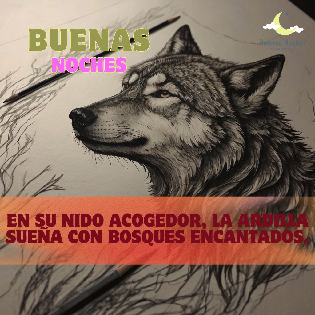 Imagenes de buenas noches con lobos 17