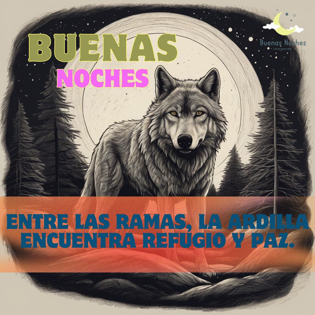 Imagenes de buenas noches con lobos 19