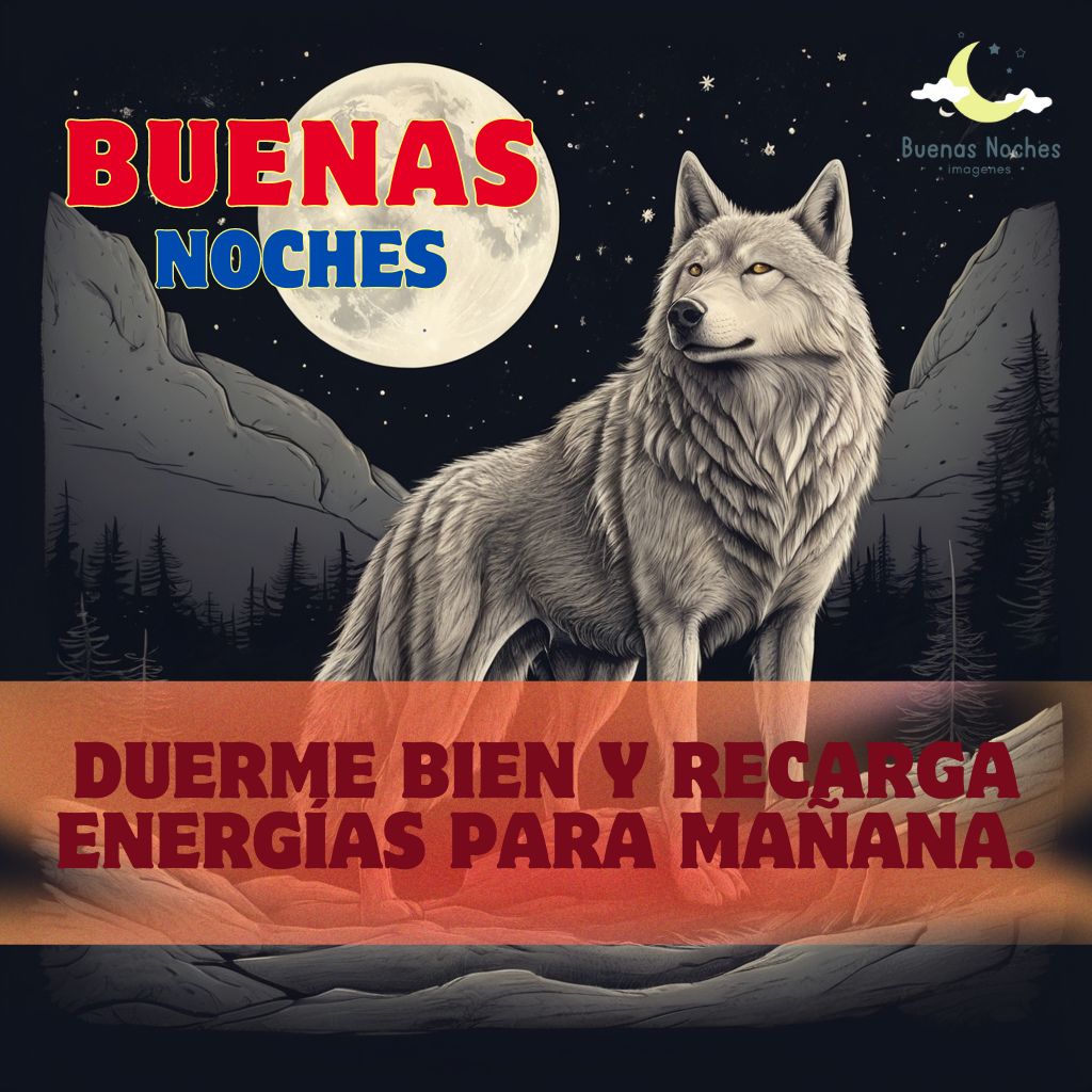 Imagenes de buenas noches con lobos 7