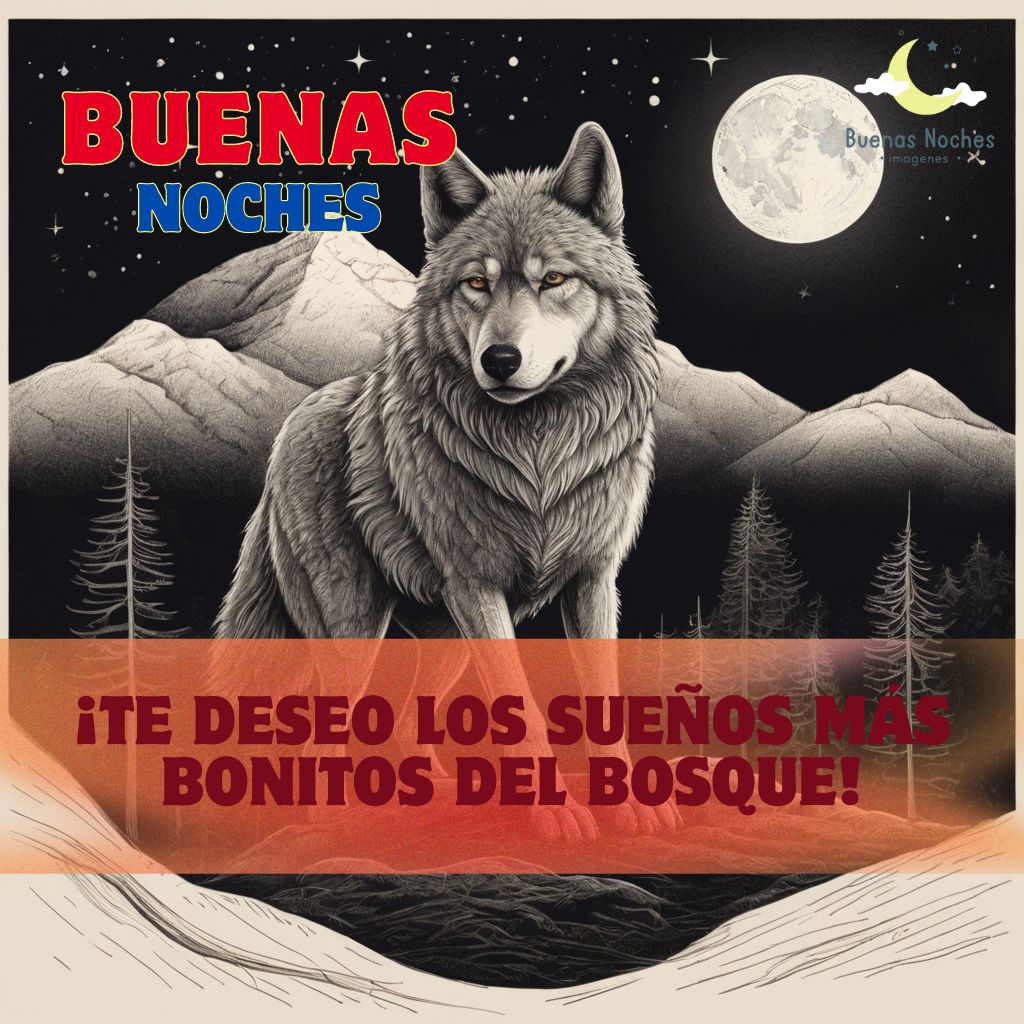 Imagenes de buenas noches con lobos 8