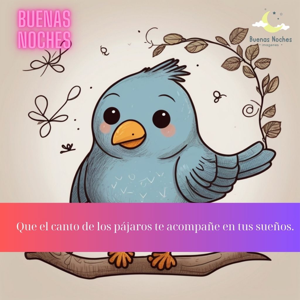 Imagenes de buenas noches con pajaros 3