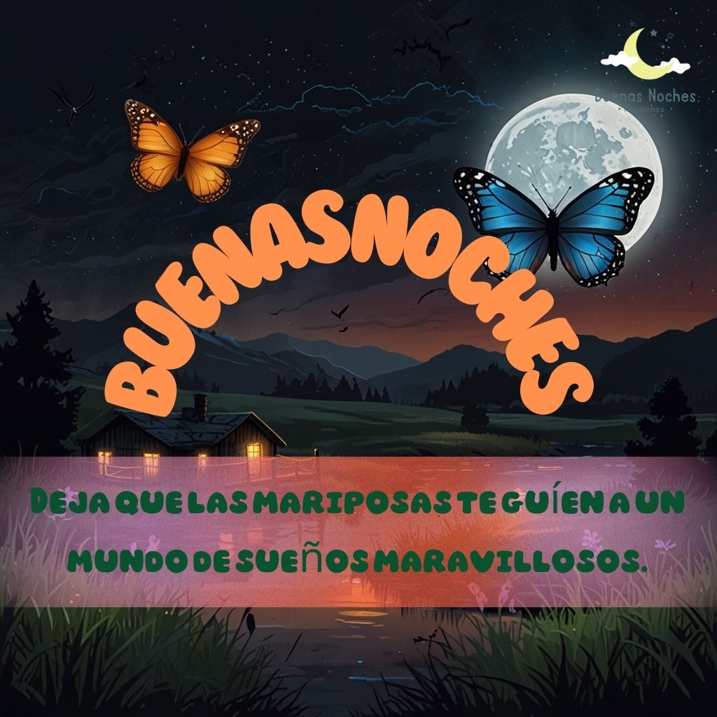 imagenes de buenas noches con mariposas 10