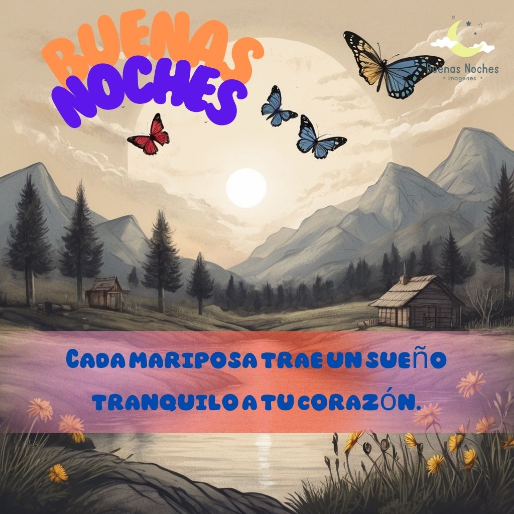 imagenes de buenas noches con mariposas 21