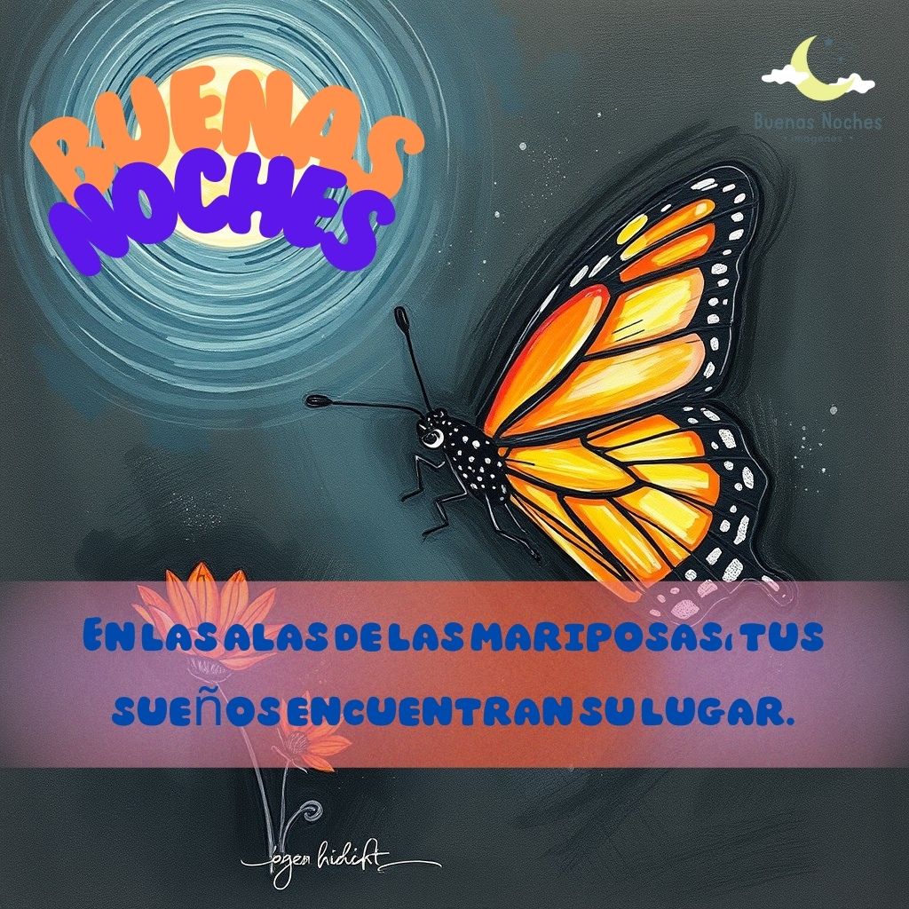 imagenes de buenas noches con mariposas 27