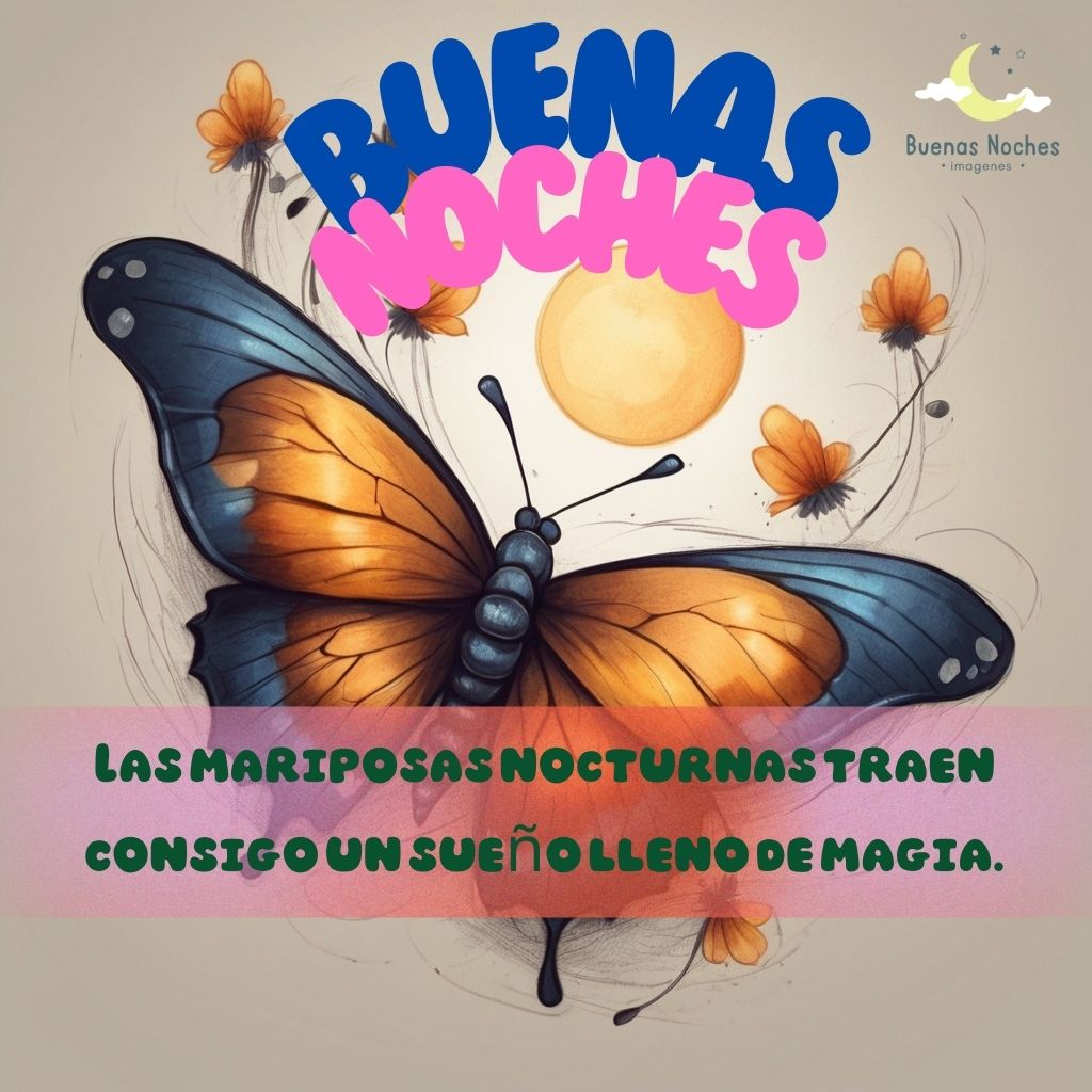 imagenes de buenas noches con mariposas 3