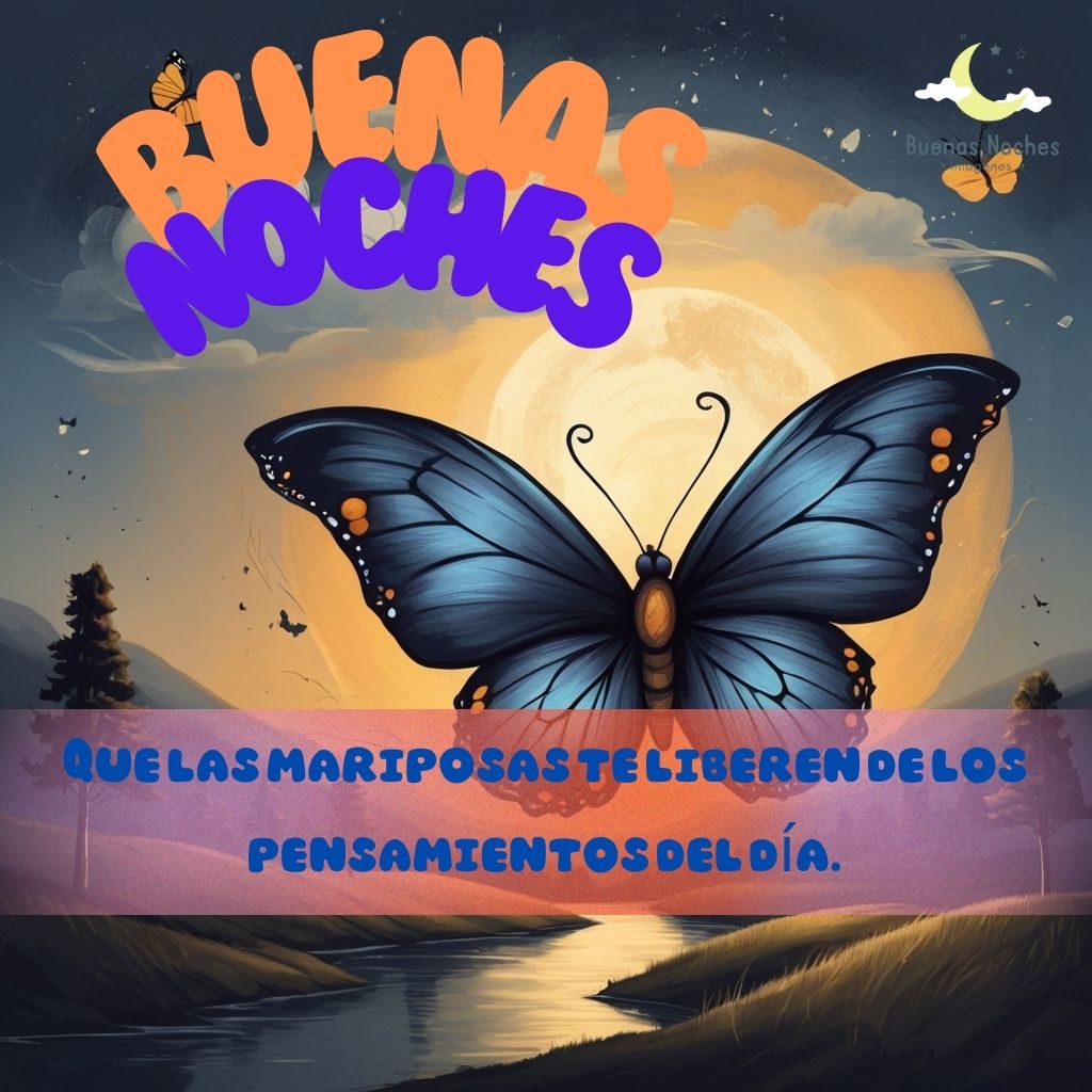 imagenes de buenas noches con mariposas 32