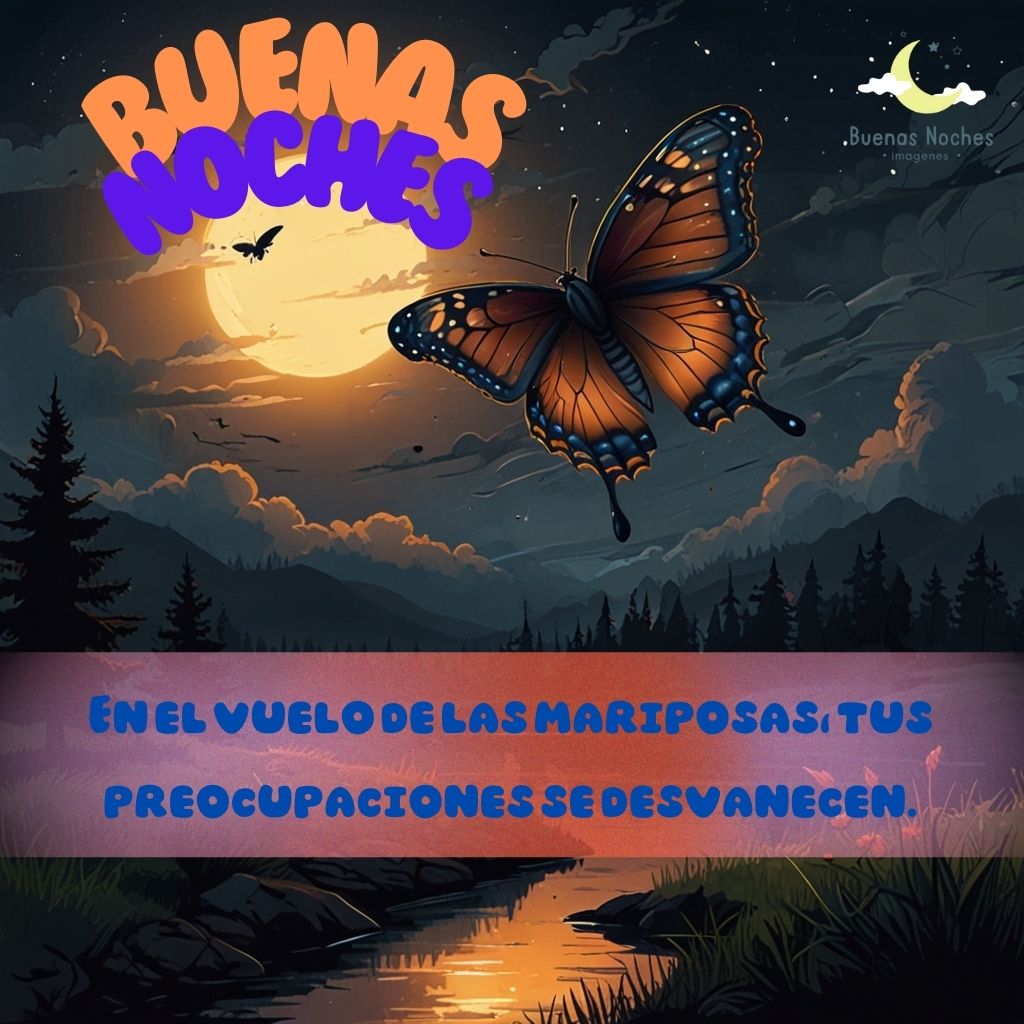 imagenes de buenas noches con mariposas 33