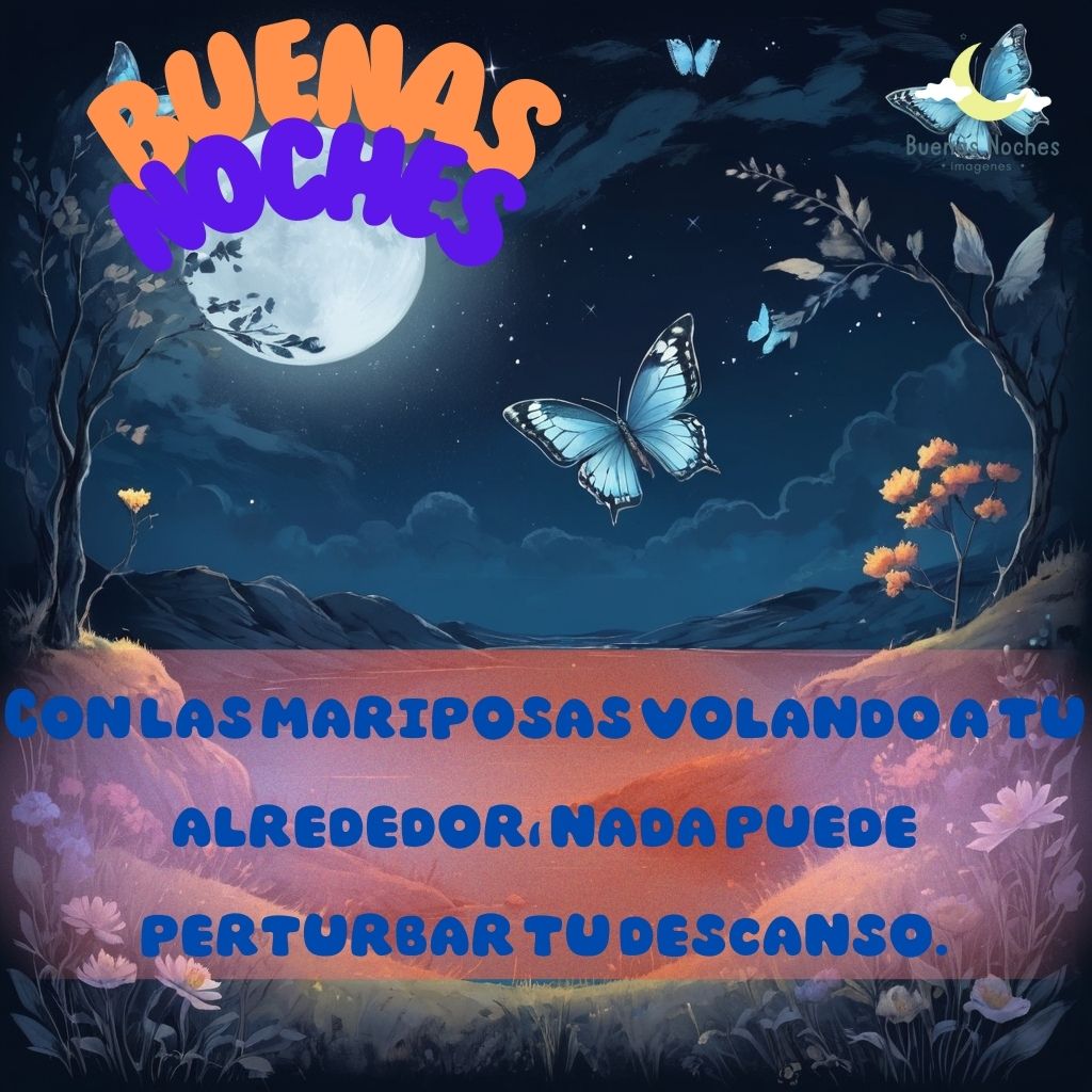 imagenes de buenas noches con mariposas 37