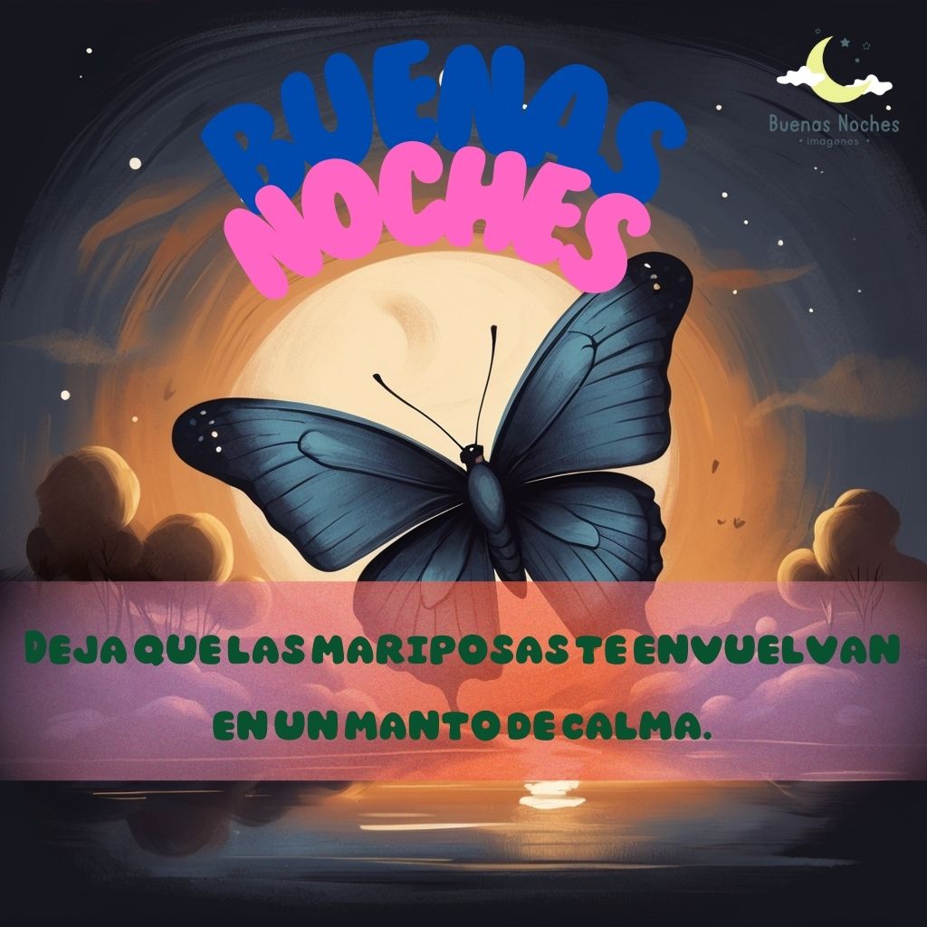 imagenes de buenas noches con mariposas 4