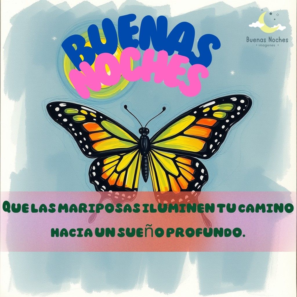 imagenes de buenas noches con mariposas 6