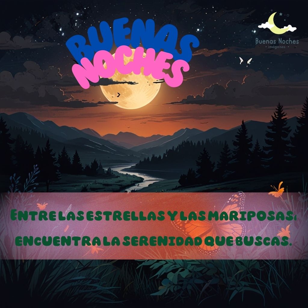 imagenes de buenas noches con mariposas 7