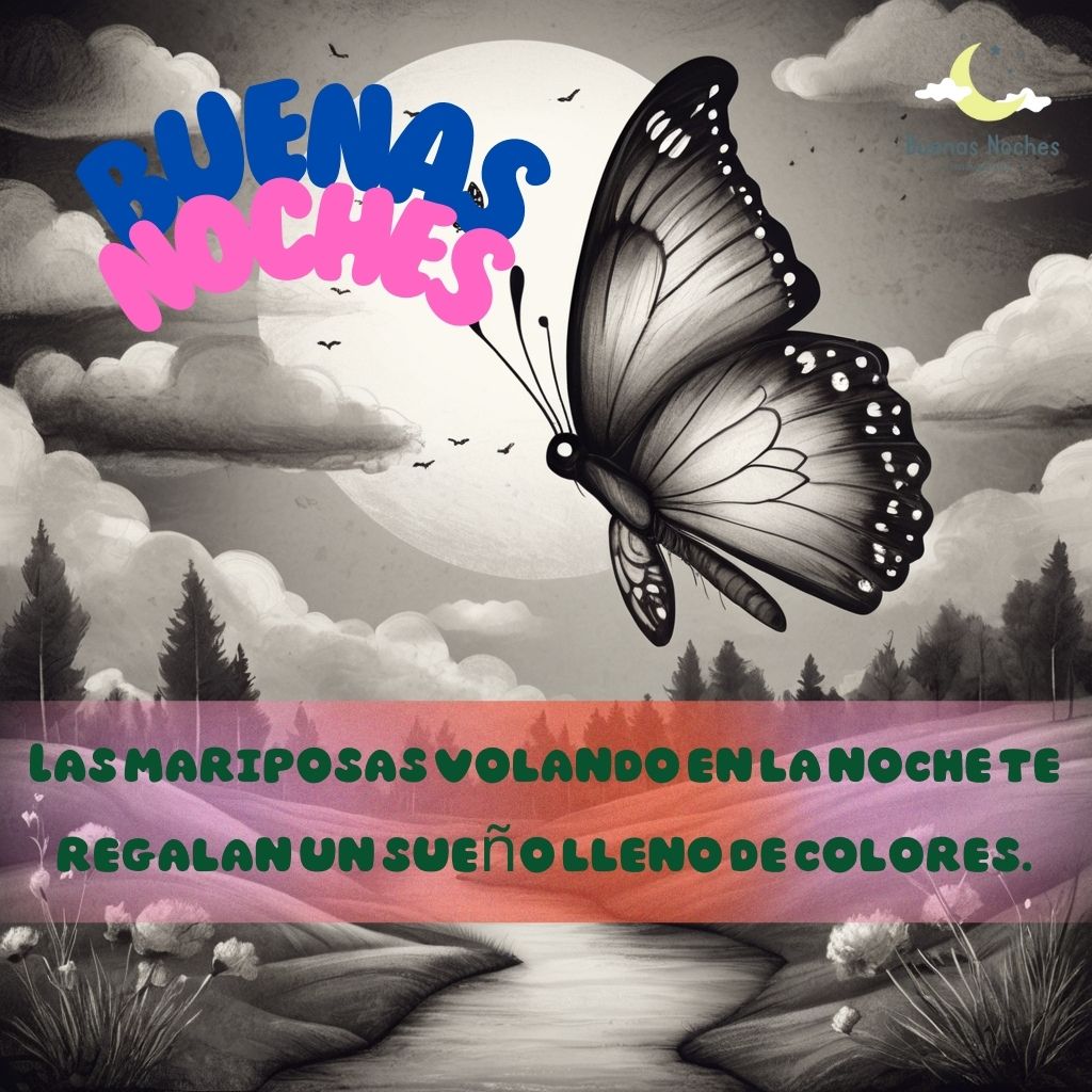 imagenes de buenas noches con mariposas 8