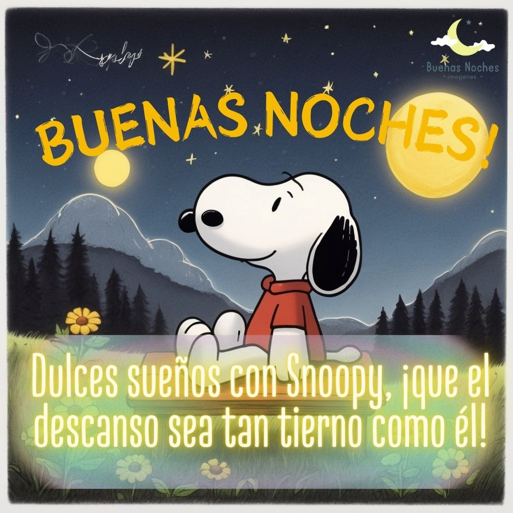 imagenes de buenas noches con snoopy 1