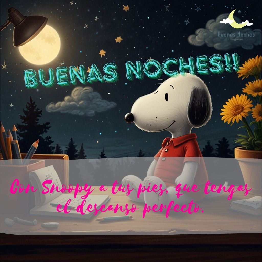 imagenes de buenas noches con snoopy 10