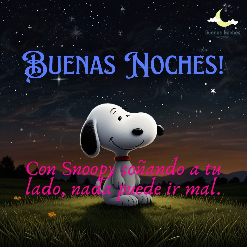 imagenes de buenas noches con snoopy 14