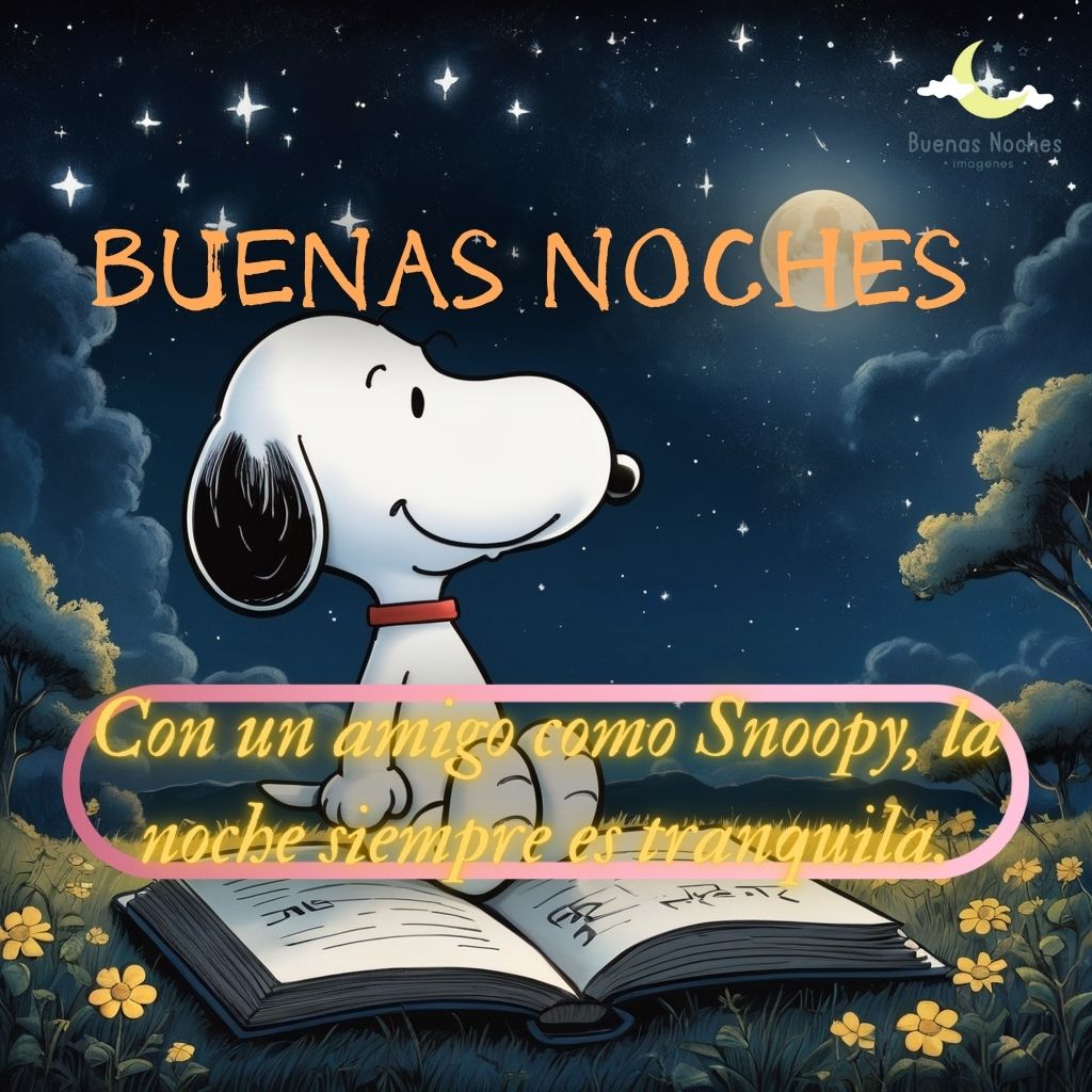 imagenes de buenas noches con snoopy 16