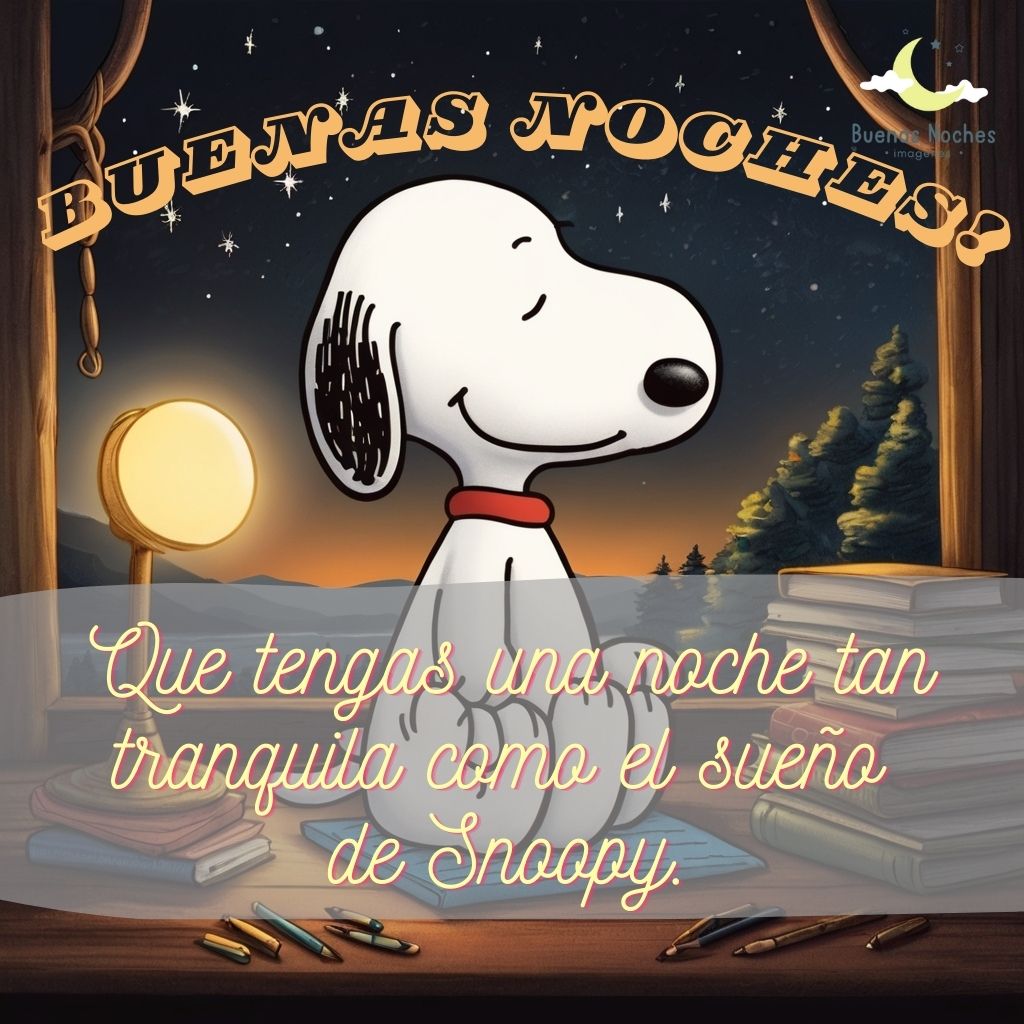 imagenes de buenas noches con snoopy 2