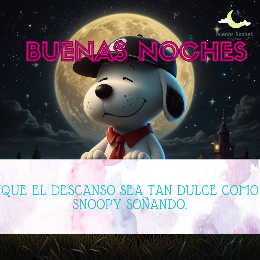 imagenes de buenas noches con snoopy 21