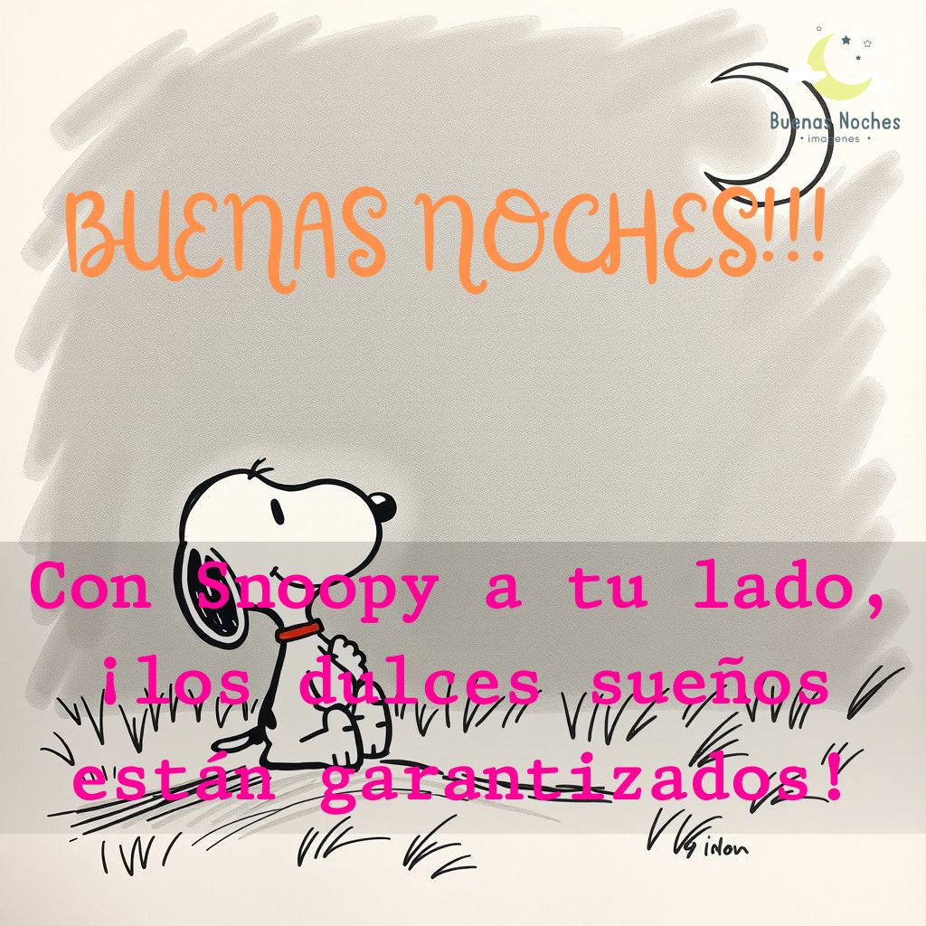 imagenes de buenas noches con snoopy 23