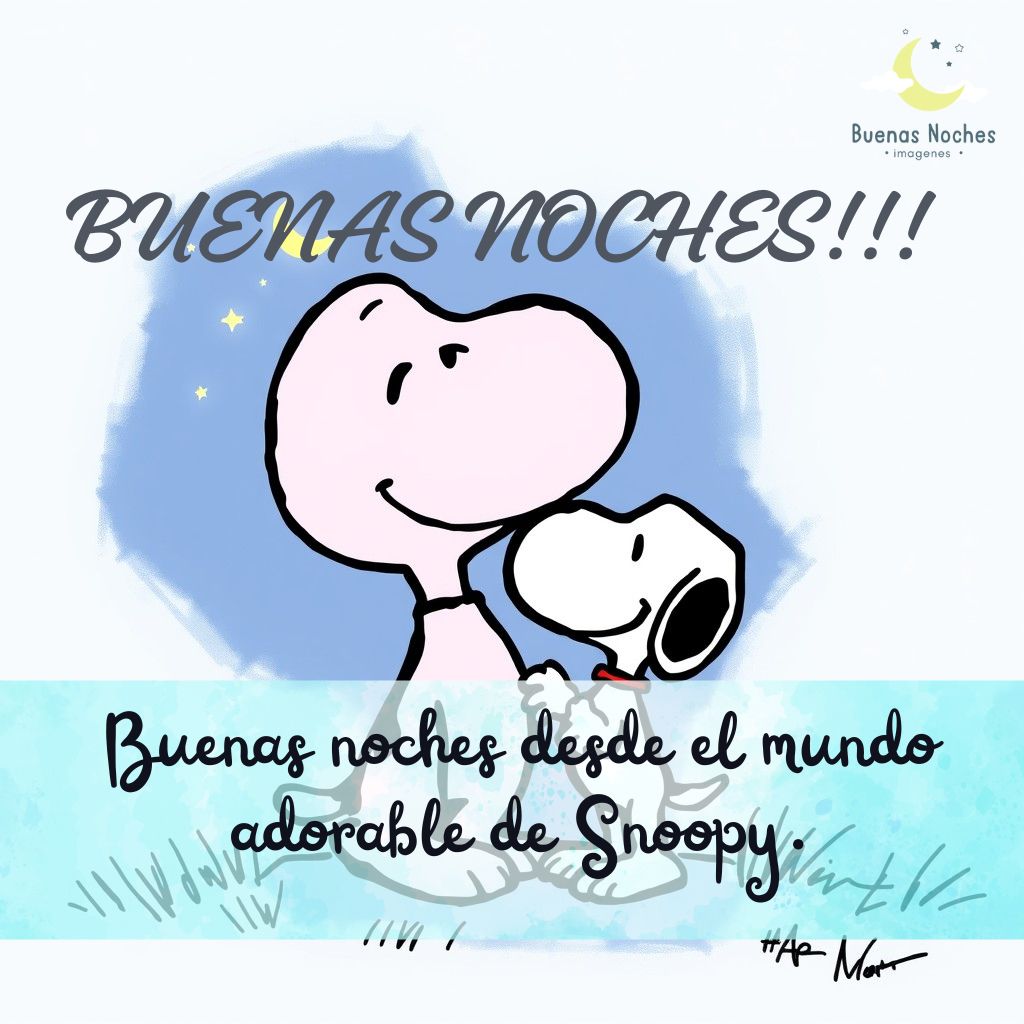 imagenes de buenas noches con snoopy 24