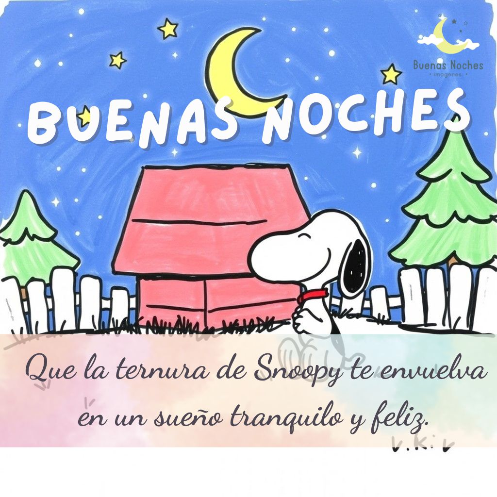 imagenes de buenas noches con snoopy 25